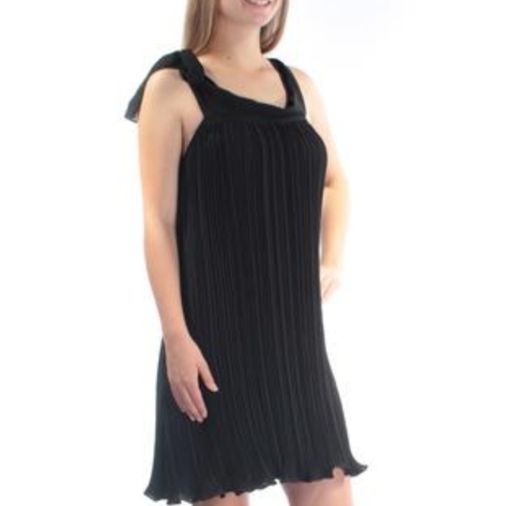 Rachel Roy Black pleated dress